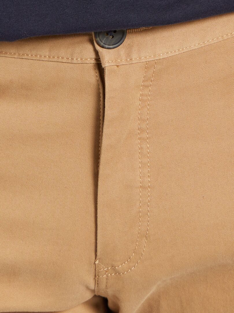 Pantalón chino regular L32 BEIGE - Kiabi