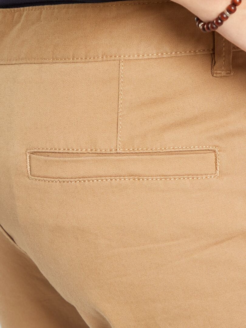 Pantalón chino regular L32 BEIGE - Kiabi