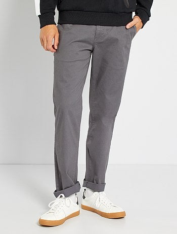 Pantalones chinos de - gris - Kiabi