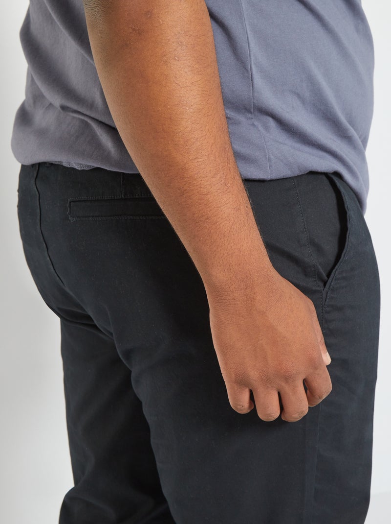 Pantalón chino regular L34 Negro - Kiabi