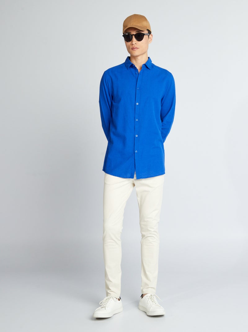 Pantalón chino skinny - L32 beige - Kiabi