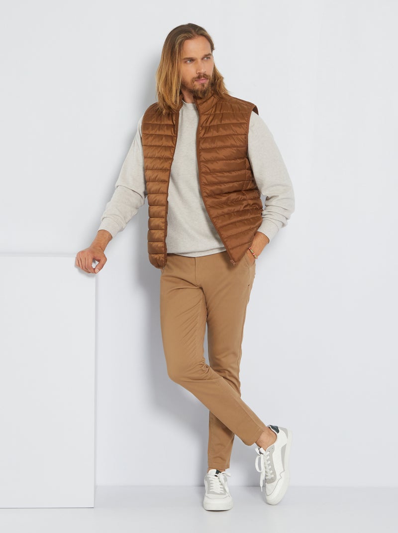 Pantalón chino skinny L30 BEIGE - Kiabi