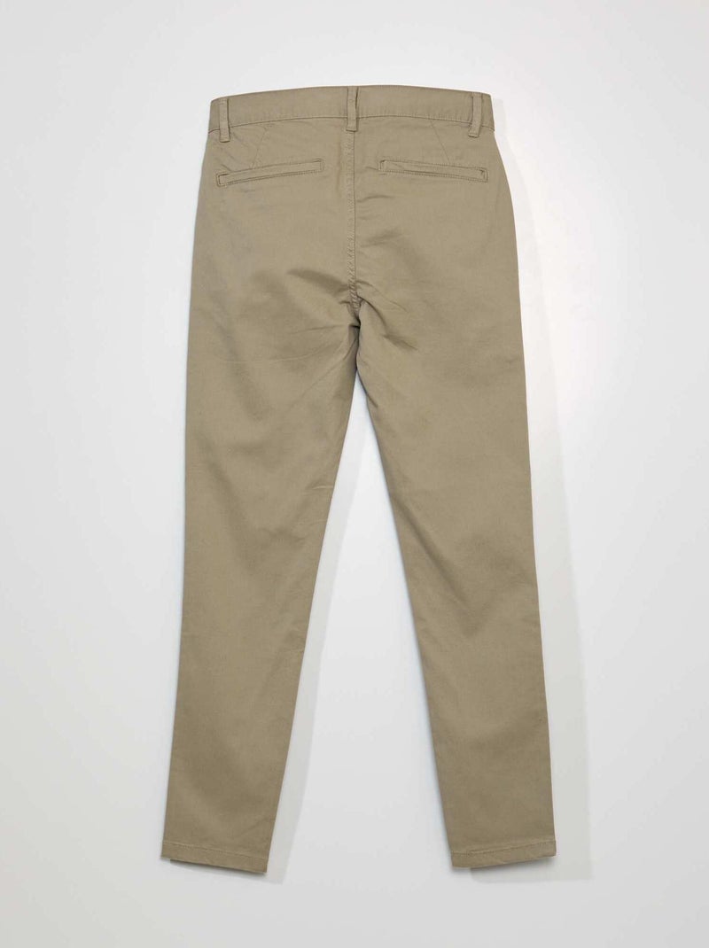 Pantalón chino skinny L30 BEIGE - Kiabi