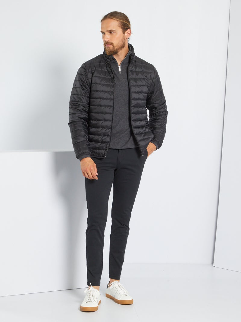 Pantalón chino skinny L30 Negro - Kiabi