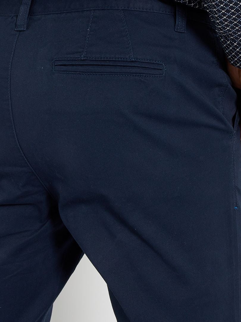 Pantalón chino skinny L34 azul - Kiabi