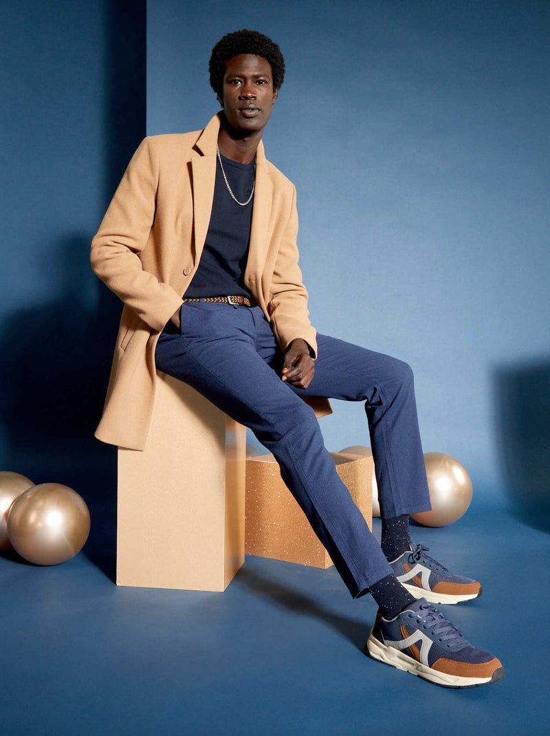 Pantalón chino slim AZUL - Kiabi