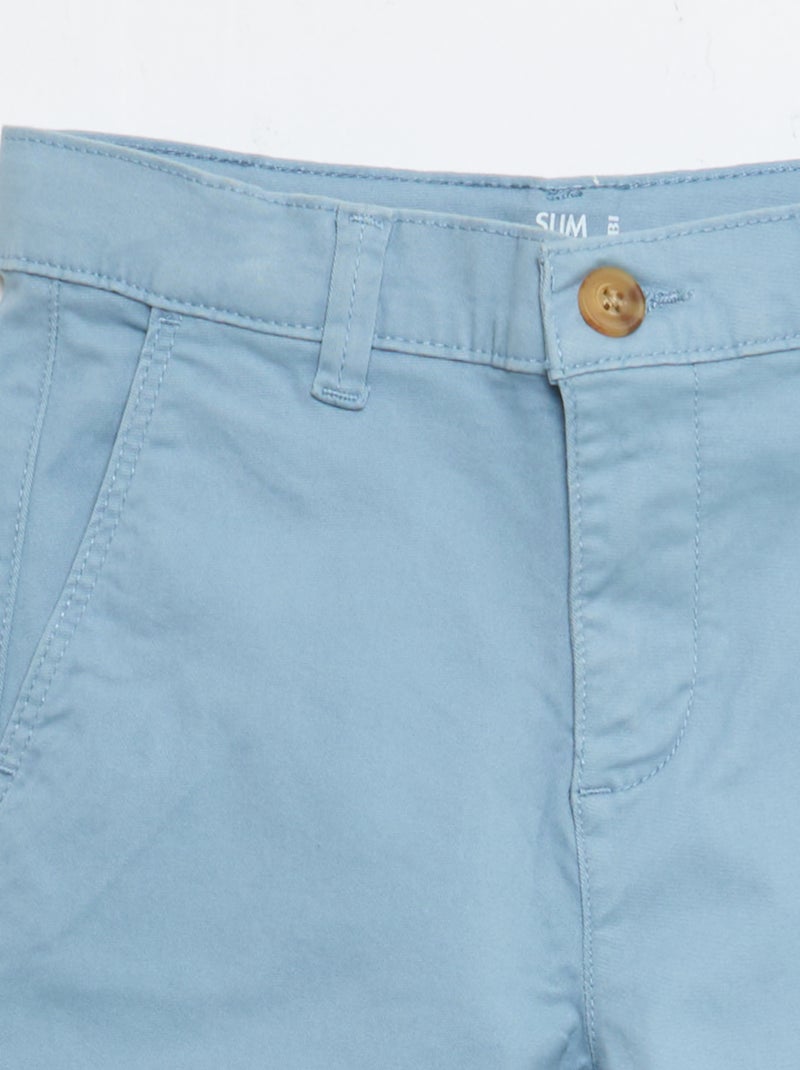 Pantalón chino slim Azul - Kiabi