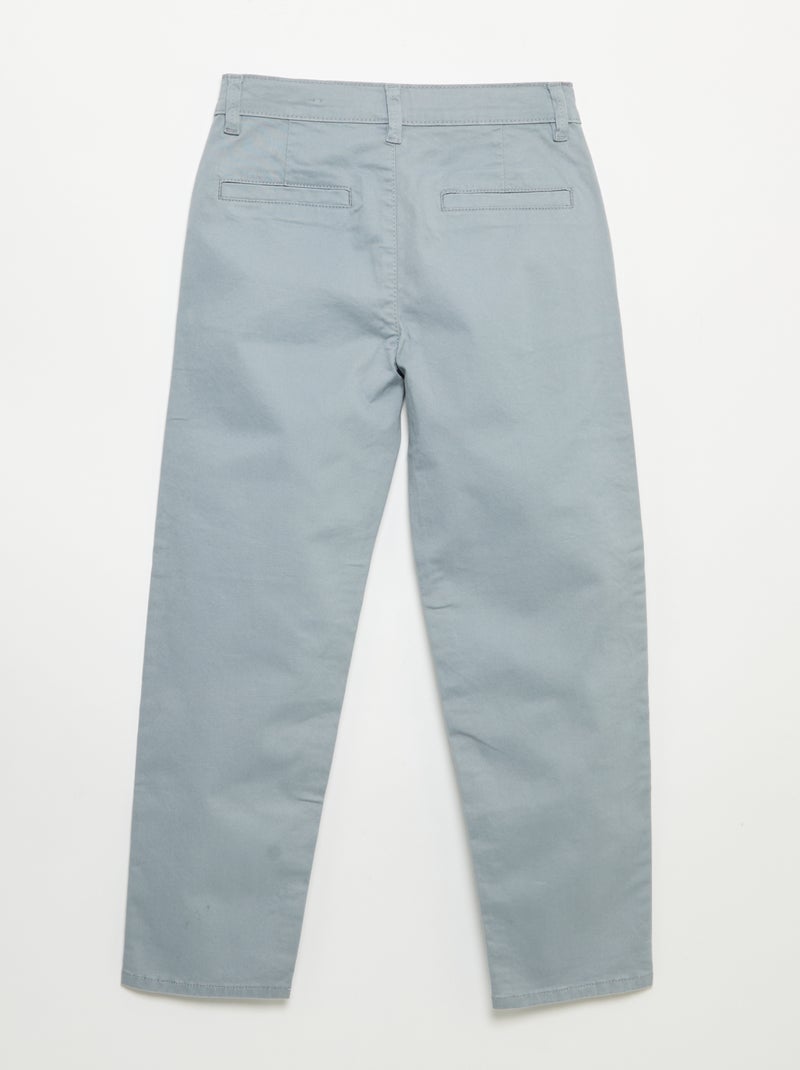 Pantalón chino slim Azul - Kiabi