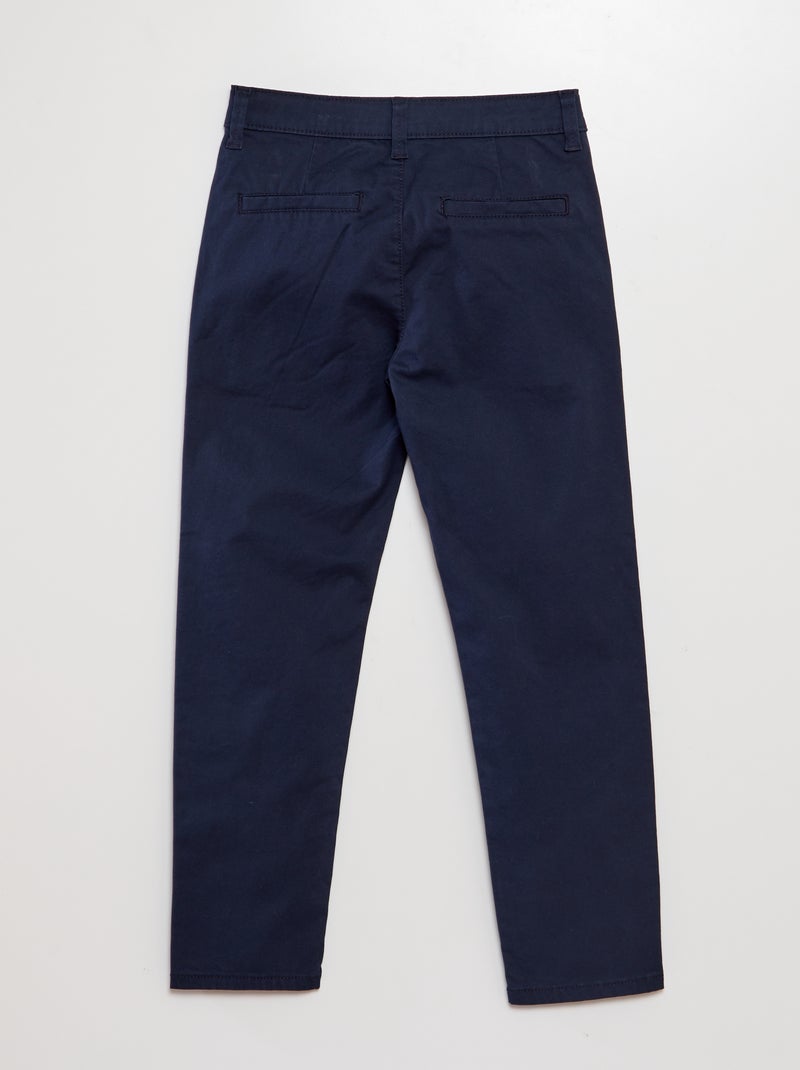 Pantalón chino slim azul - Kiabi