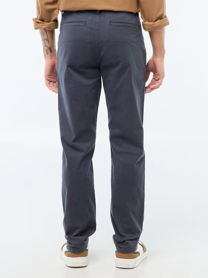 Pantalón chino slim Azul - Kiabi