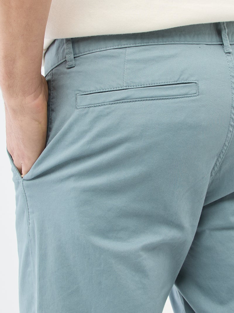 Pantalón chino slim Azul - Kiabi