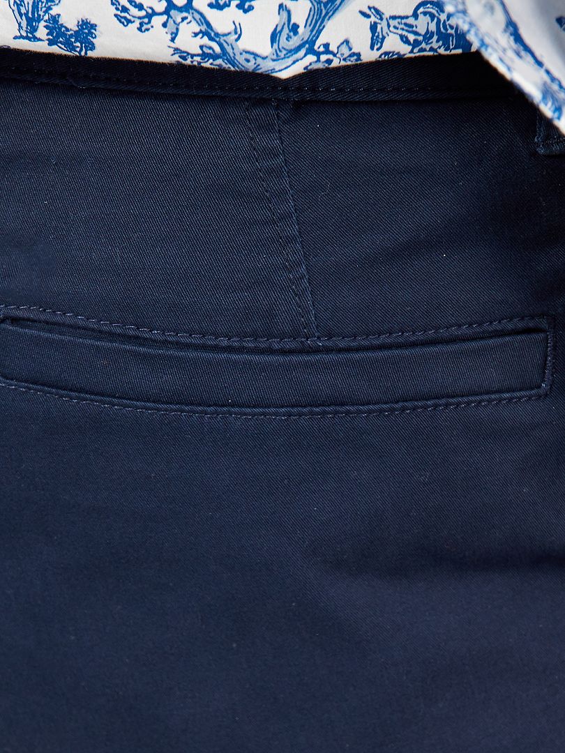 Pantalón chino slim azul - Kiabi