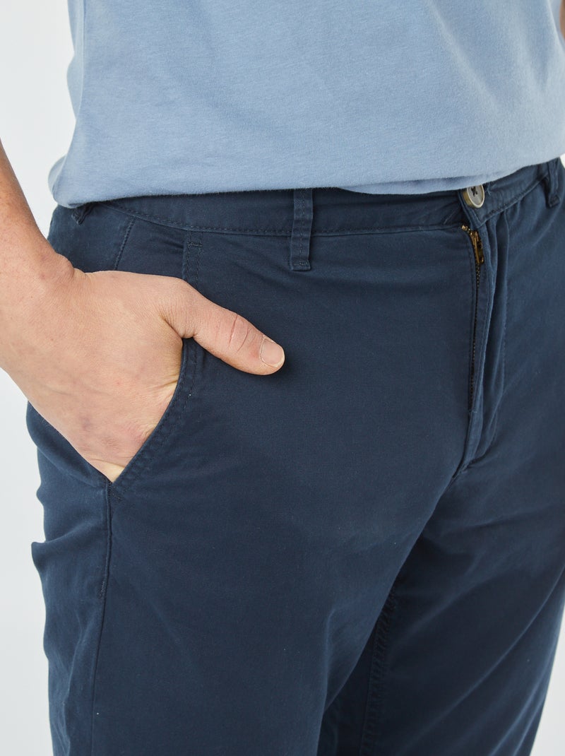 Pantalón chino slim azul - Kiabi