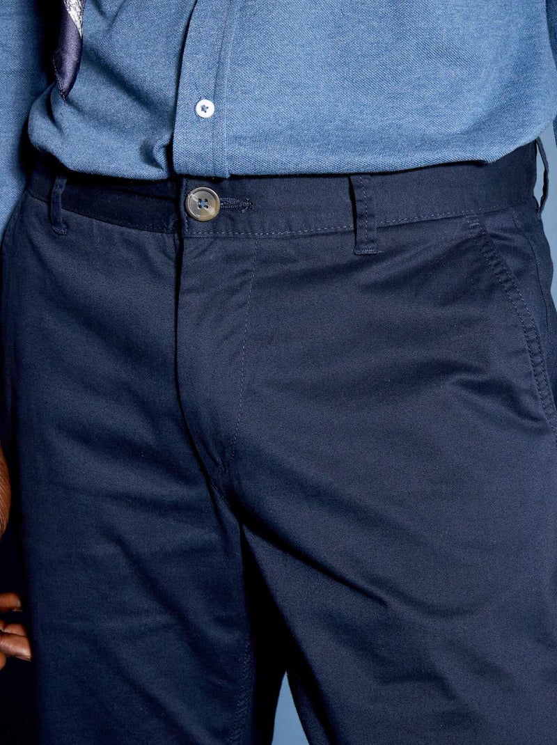 Pantalón chino slim azul - Kiabi