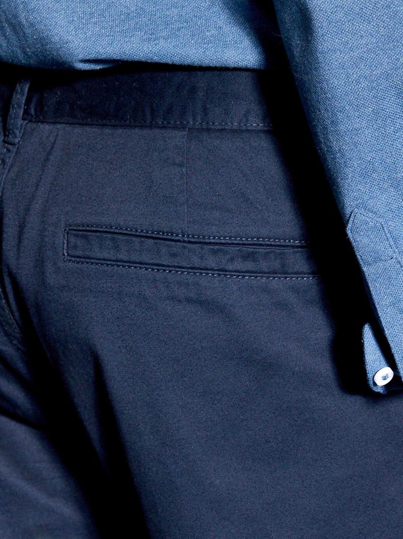 Pantalón chino slim azul - Kiabi