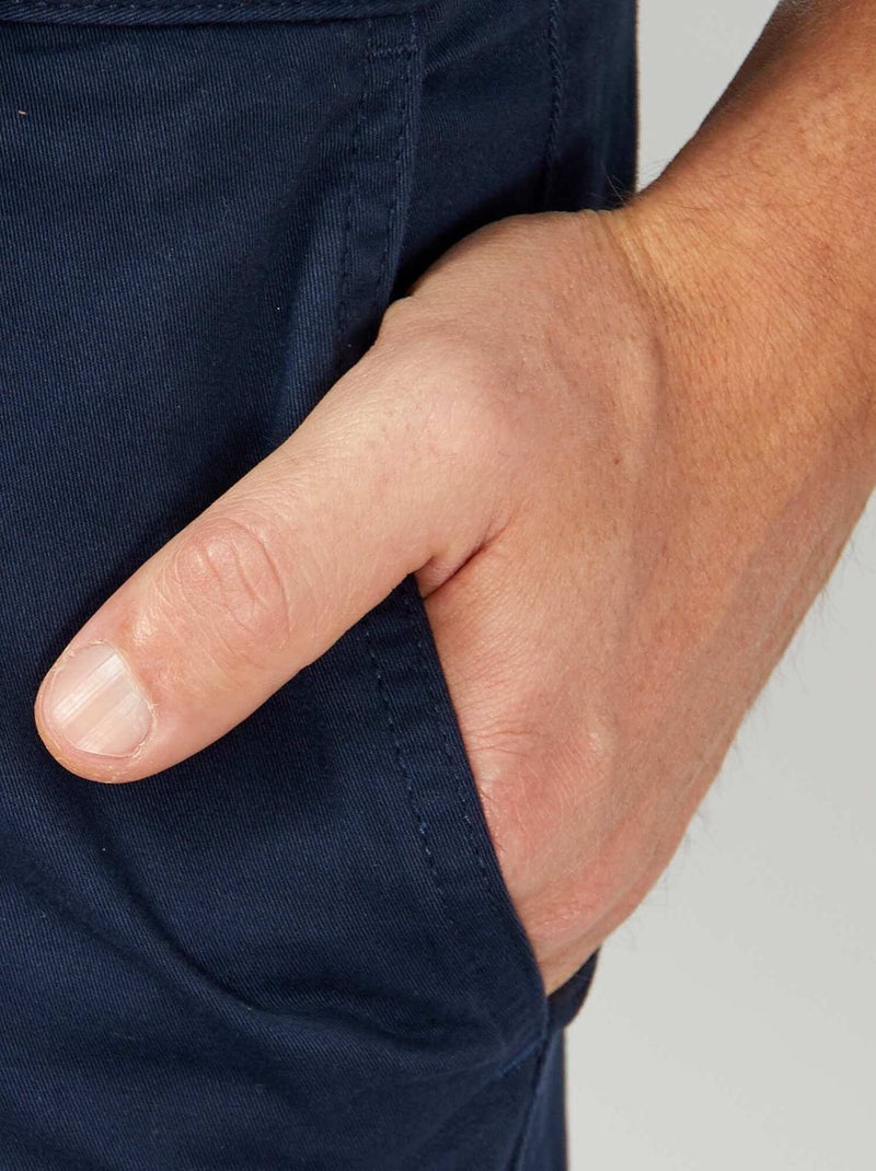 Pantalón chino slim azul - Kiabi