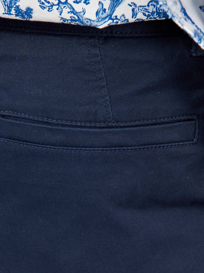 Pantalón chino slim azul - Kiabi
