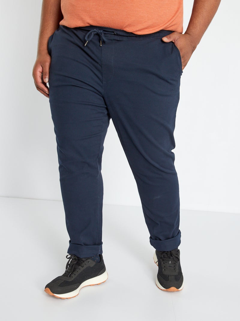 Pantalón chino slim azul - Kiabi
