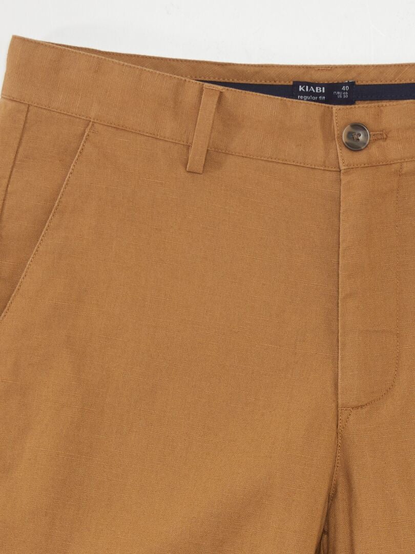 Pantalón chino slim L30 - BEIGE - Kiabi - 17.00€