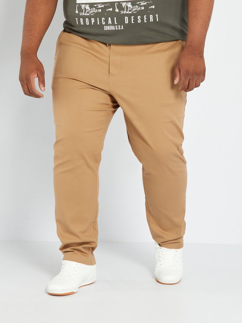 Pantalón chino slim BEIGE - Kiabi