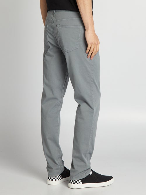 Pantalón chino slim con 5 bolsillos - L32 - Kiabi