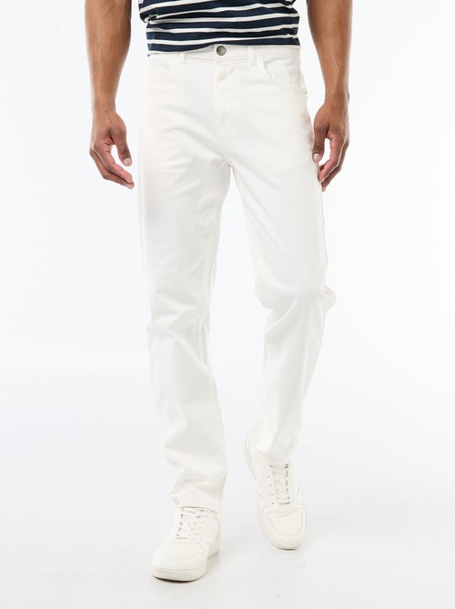 Pantalón chino slim con 5 bolsillos - L32 - Kiabi