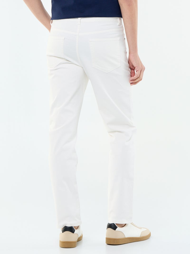 Pantalón chino slim con 5 bolsillos - L32 Beige - Kiabi