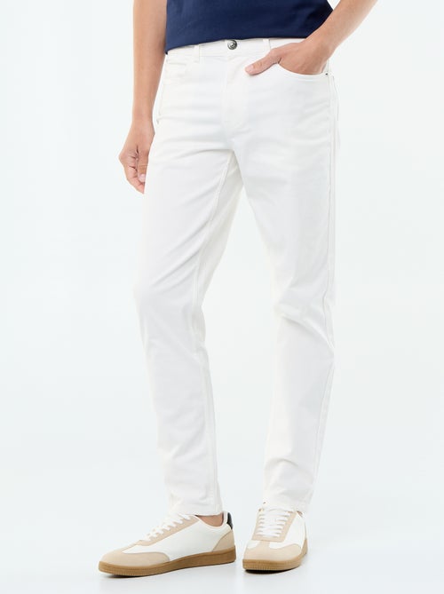 Pantalón chino slim con 5 bolsillos - L32 - Kiabi