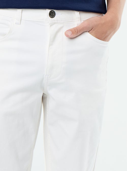 Pantalón chino slim con 5 bolsillos - L32 - Kiabi