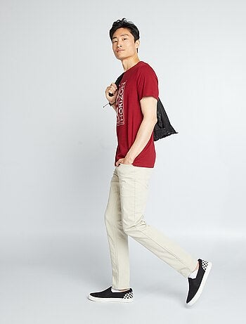 Pantalón chino slim con 5 bolsillos - L32