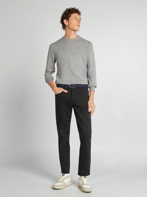 Pantalón chino slim con 5 bolsillos - L32 - Kiabi