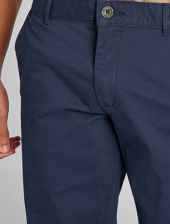 Pantalón chino slim de algodón puro L36 +1,90 m