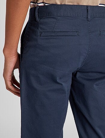 Pantalón chino slim de algodón puro L36 +1,90 m