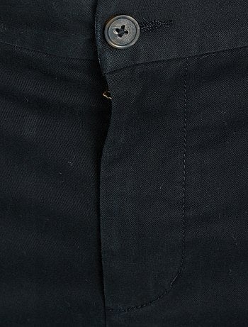 Pantalón chino slim de algodón puro L36 +1,90 m