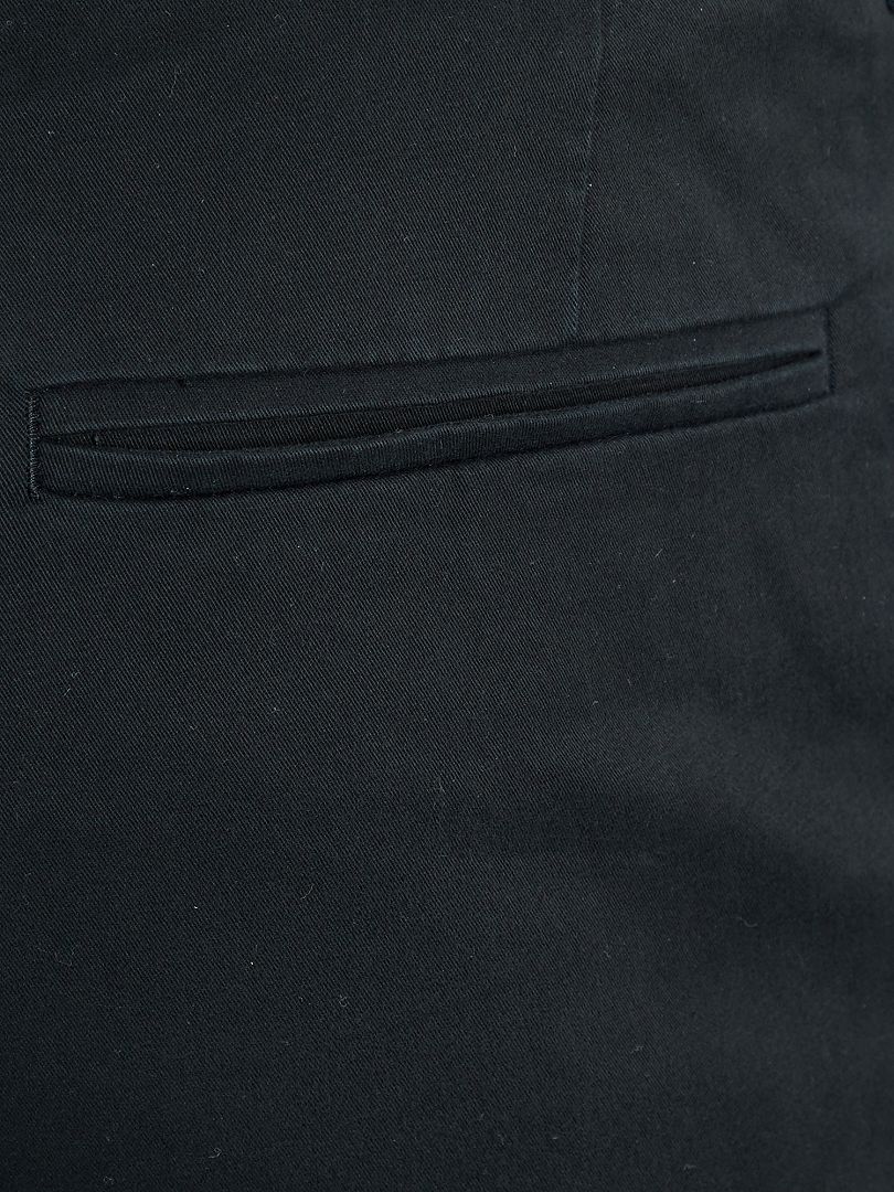 Pantalón chino slim de algodón puro L36 +1,90 m Negro - Kiabi