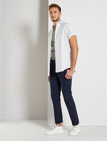 Pantalón chino slim de algodón puro L38 +1,90 m - Kiabi