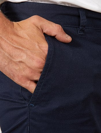 Pantalón chino slim de algodón puro L38 +1,90 m - Kiabi