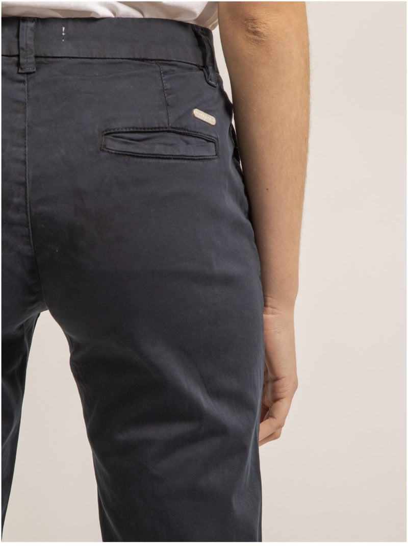 Pantalón chino slim EILYN Azul marino - Kiabi