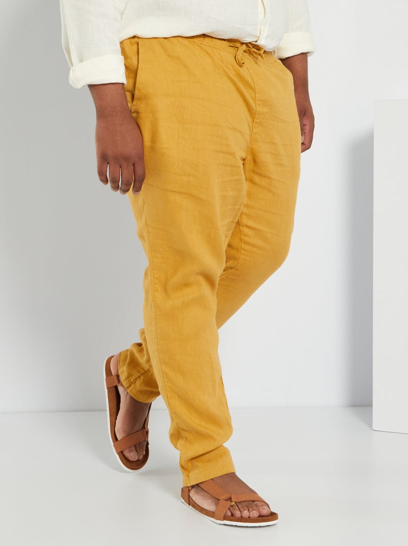 Pantalón chino slim fit BEIGE - Kiabi