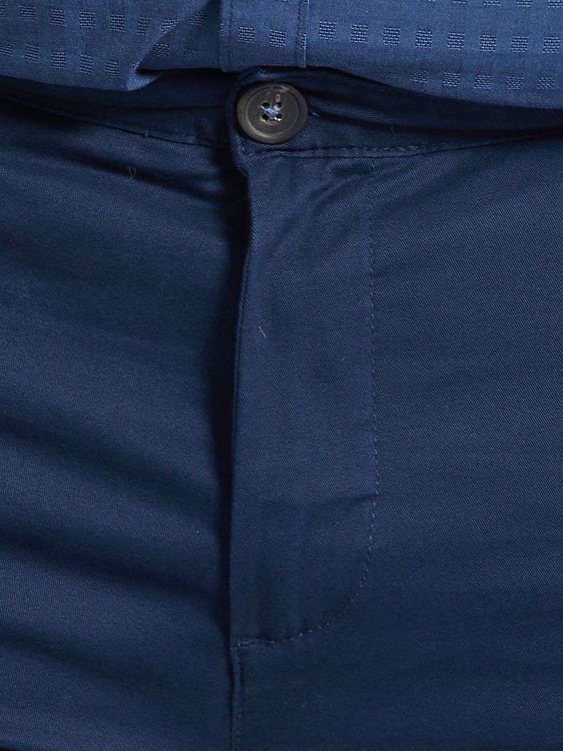 Pantalón chino slim L30 azul - Kiabi
