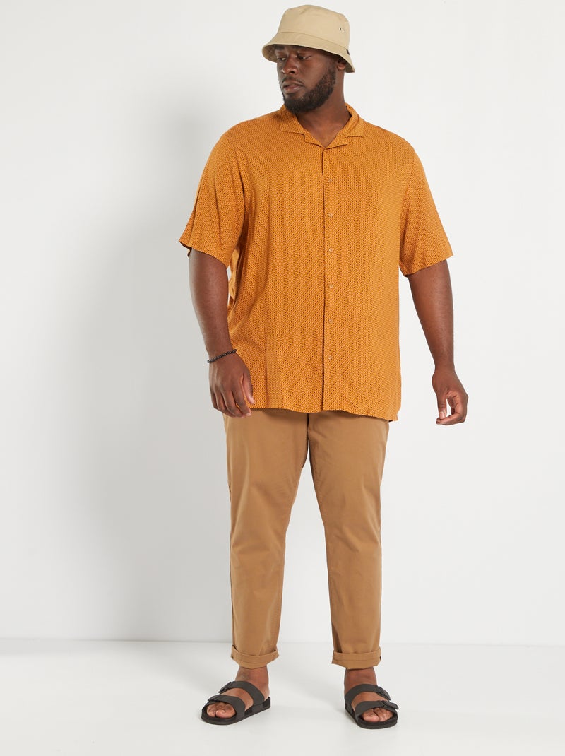 Pantalón chino slim L30 marrón - Kiabi