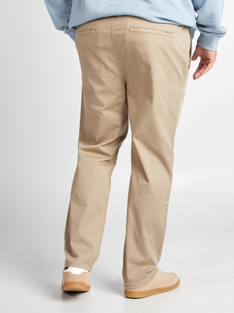 Pantalón chino slim L30 MARRON - Kiabi