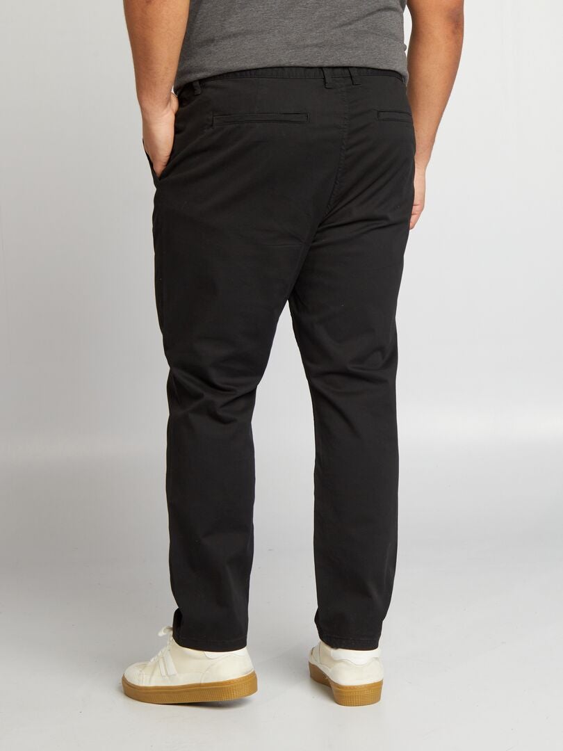 Pantalón chino slim L30 - Negro - Kiabi - 22.00€