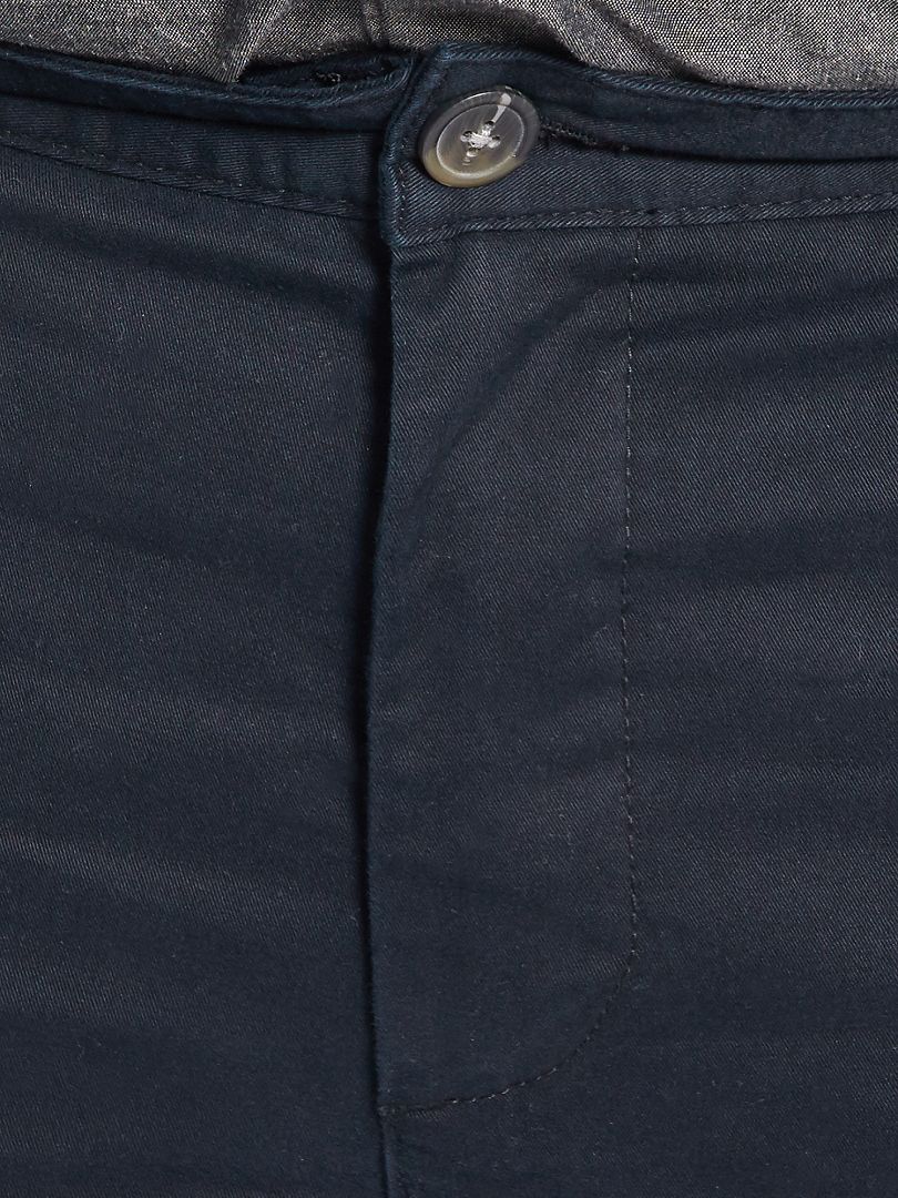 Pantalón chino slim L30 Negro - Kiabi
