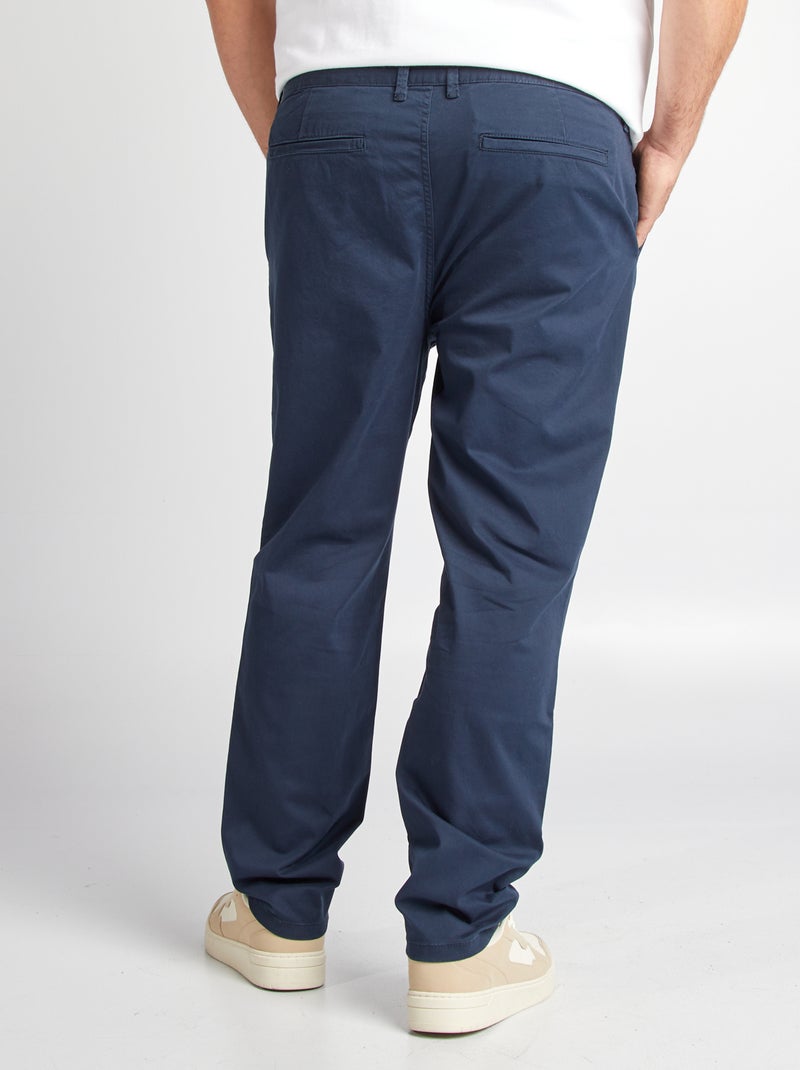 Pantalón chino slim L34 azul - Kiabi
