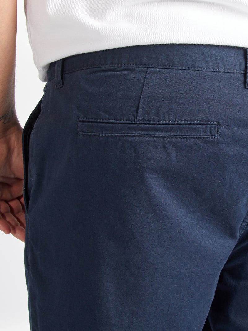 Pantalón chino slim L34 azul - Kiabi