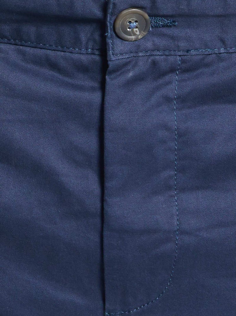 Pantalón chino slim L34 azul - Kiabi