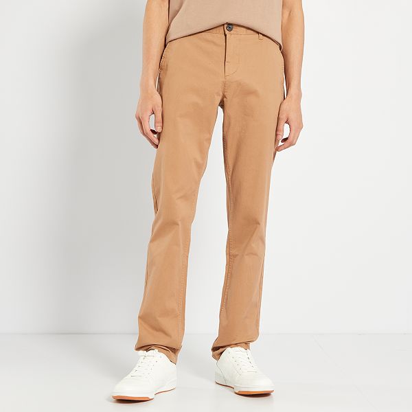 Pantalón chino slim L34 Hombre talla S-XXL - BEIGE - Kiabi - 15,00€