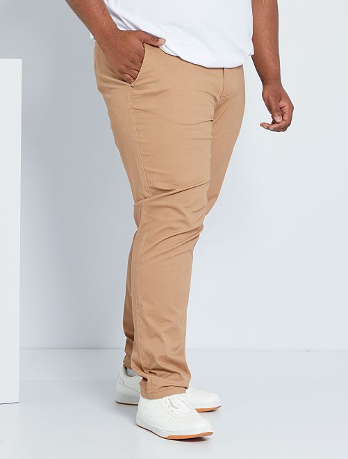 Pantalón chino slim L34 - BEIGE - Kiabi - 20.00€
