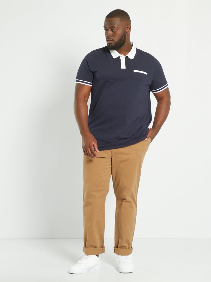 Pantalón chino slim L34 marrón - Kiabi